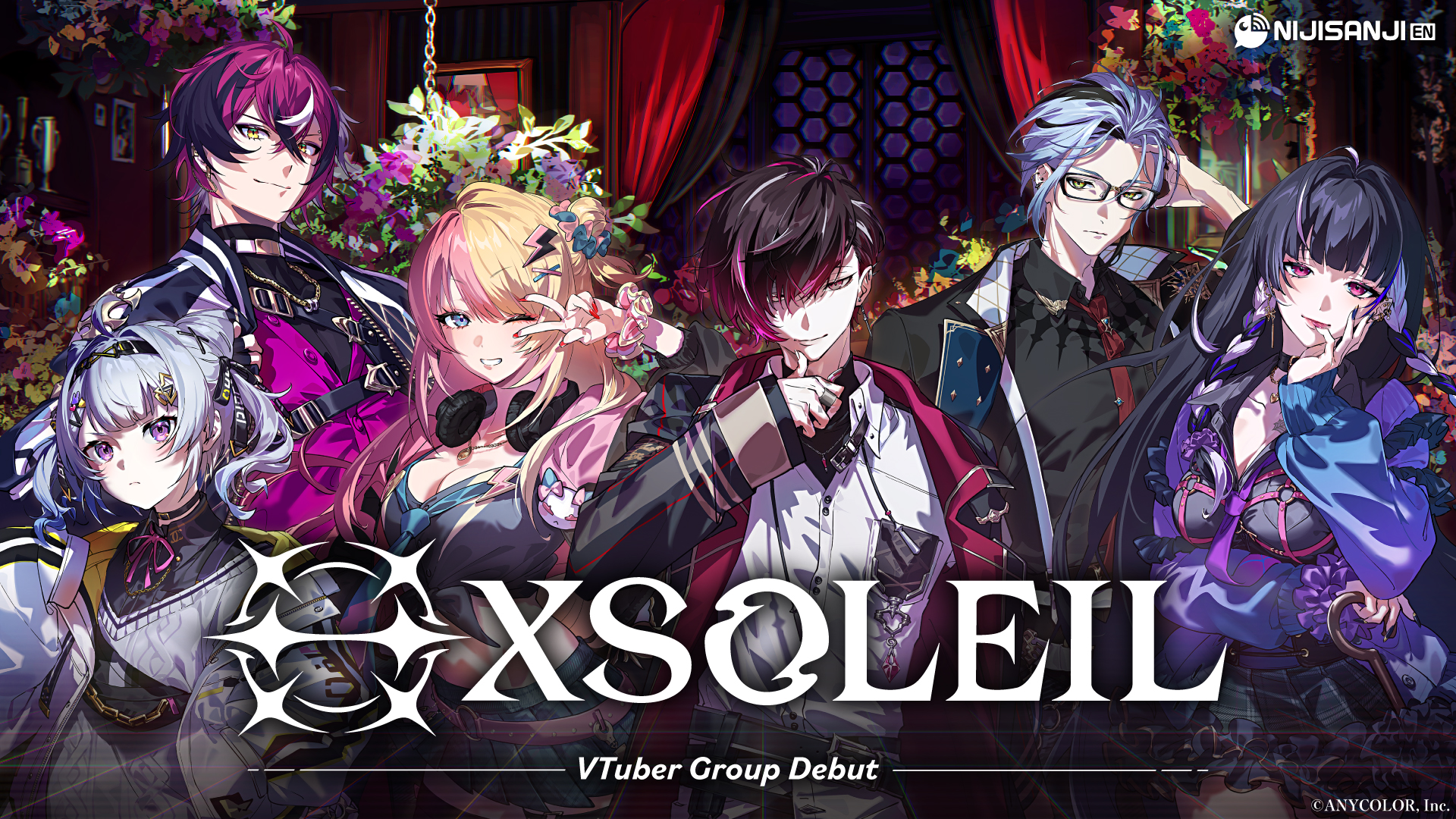 NIJISANJI ENからVTuberグループ『XSOLEIL (エクソレイ)』が2022年12月